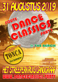 Foute dance classics party @ the beach met Tonca & dj Sandy