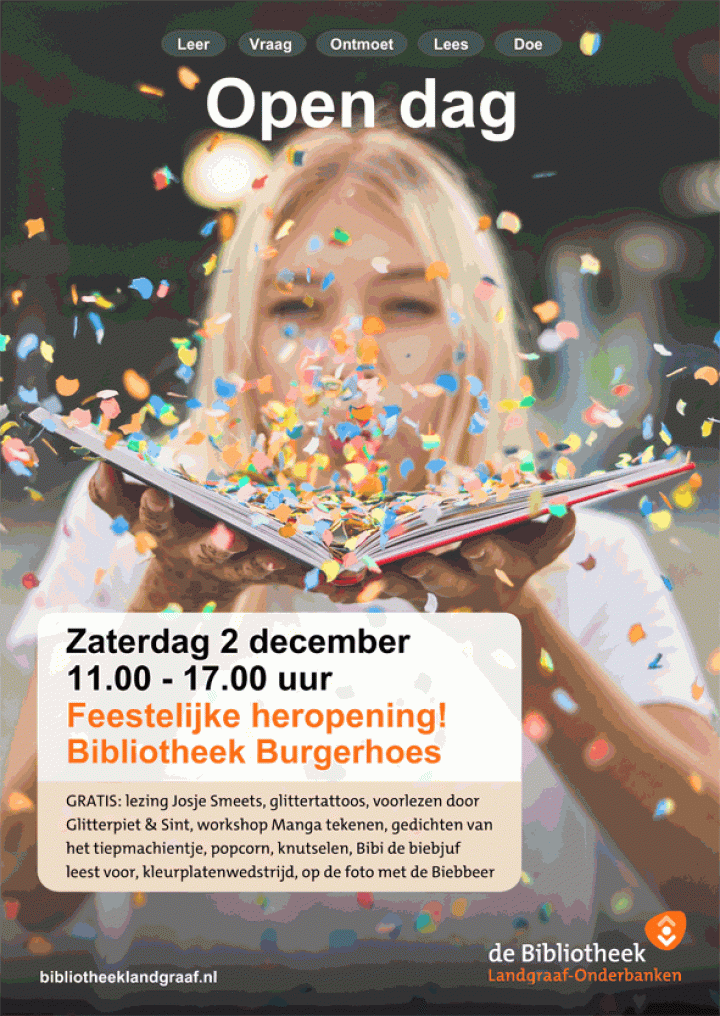Feestelijke opening van verbouwde Bibliotheek Burgerhoes op 2 december!