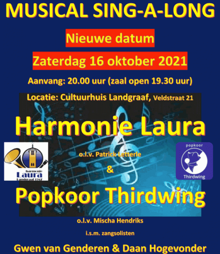 Musical Sing a Long! Hét meezingspektakel van Limburg in  Cultuurhuis Landgraaf